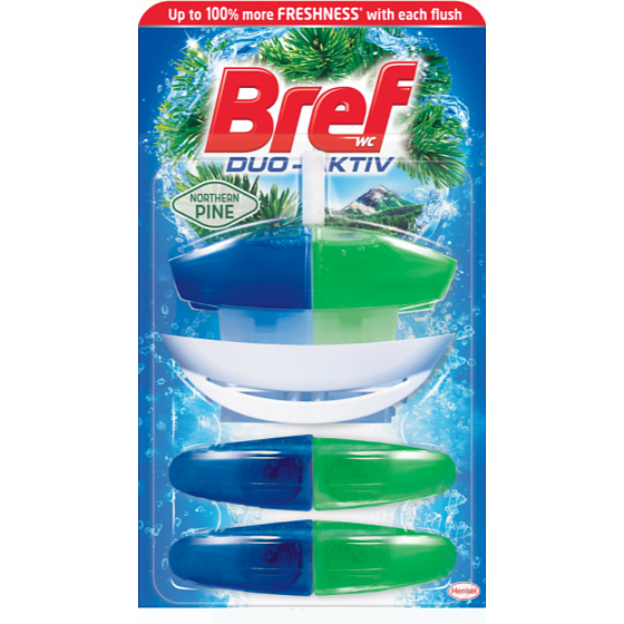 Bref Duo Aktiv Północna Sosna Żel do WC wkład 3 x 60 ml