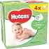 Huggies Natural Care vlhčené čisticí ubrousky 4 x 56 kusů