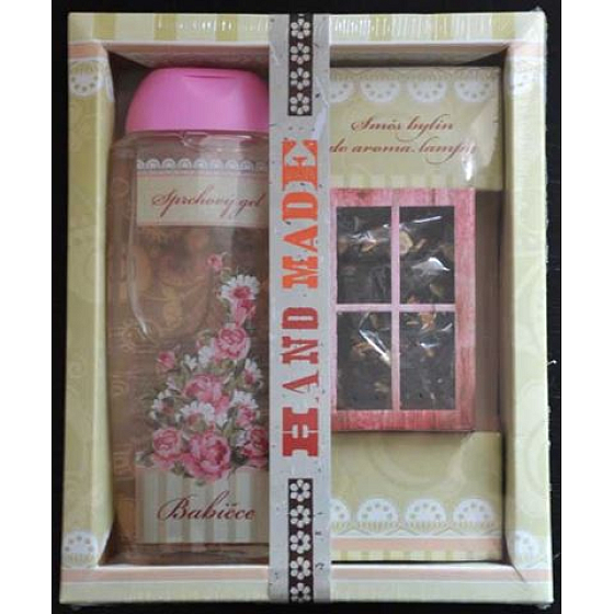 Bohemia Gifts Pro babičku sprchový gel 300 ml + bylinky do aroma lampy, kosmetická sada