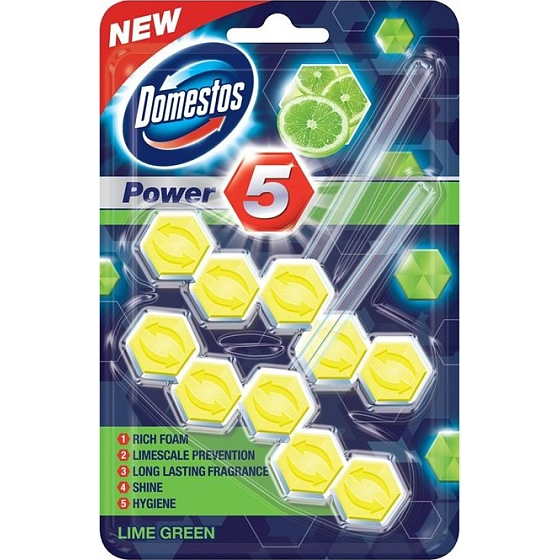 Domestos Power 5 Lime WC blok twardy 2 x 55 g