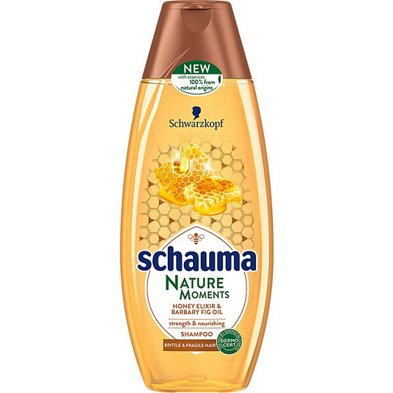 Schauma Nature Moments Medový elixír a olej z opuncie mexické pro regeneraci a sílu šampon na vlasy 400 ml