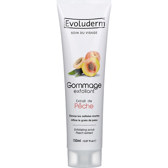 Evoluderm Exfoliating Scrub pleťový peeling s výtažkem z broskví 150 ml