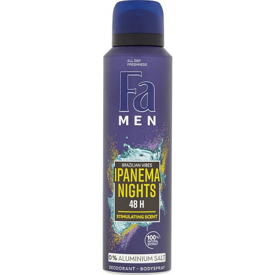 Fa Men Brazilian Vibes Ipanema Nights deodorant sprej pro muže 150 ml