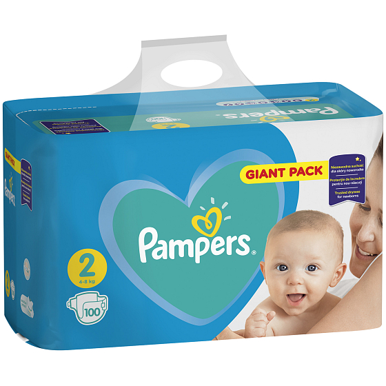 Pampers Giant Pack Mini 2 4-8 kg plenkové kalhotky 100 kusů
