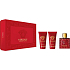 Versace Eros Flame parfémovaná voda pro muže 50 ml + sprchový gel 50 ml + balzám po holení 50 ml, dárková sada