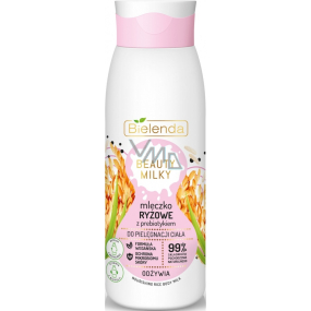Bielenda Beauty Milky Rýžové mléko s probiotiky vyživující tělové mléko 400 ml