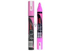 Uni Mitsubishi Chalk Marker fluorescenční popisovač fluo-růžový 1,8-2,5 mm, PWE-5M