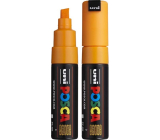 Posca Uniwersalny akrylowy pisak o szerokim, zaokrąglonym grocie 8 mm Jasny pomarańczowy (pomarańczowy) PC-8K