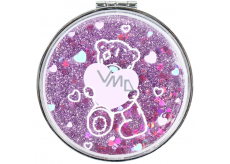 Me To You Kosmetické zrcátko se třpytkami Srdce 8 cm