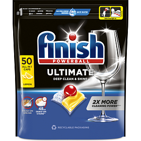 Finish tabletki do zmywarki Ultimate All in 1 Lemon, 50 sztuk