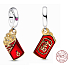 Zawieszka ze srebra próby 925 czerwona koperta - bogactwo, charms do bransoletki symbol