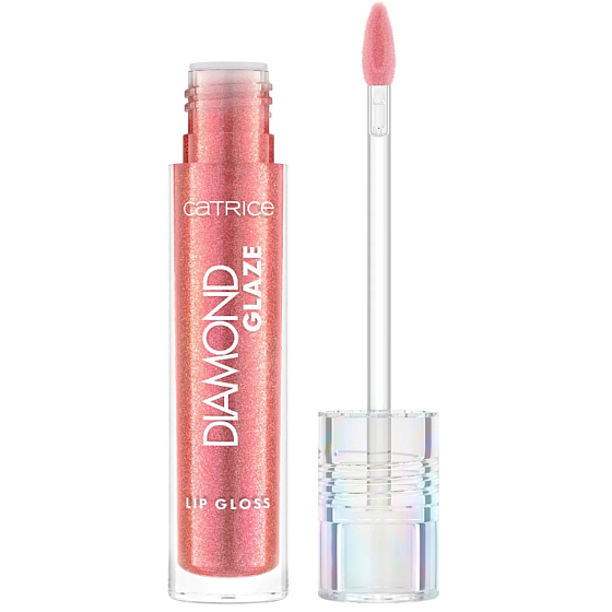 Catrice Diamond Glaze lesk na rty 040 Diamonds Made Me Do It, 3 ml. Třpytivý lesk na rty, který dodává intenzivní lesk a zářivý třpyt, zvýrazňující rty s diamantovým efektem.