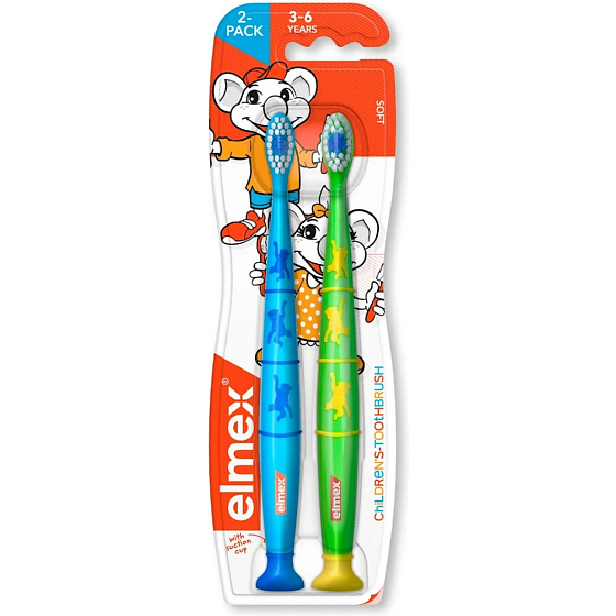 Elmex dziecięca szczoteczka do zębów 3-6 lat 2-pack