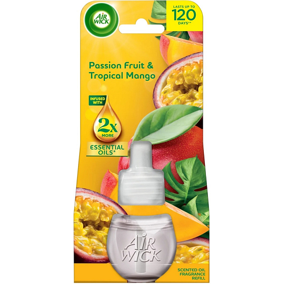Air Wick Electric uzupełniający wkład do elektrycznego odświeżacza Marakuja & Mango tropikalne, 19 ml
