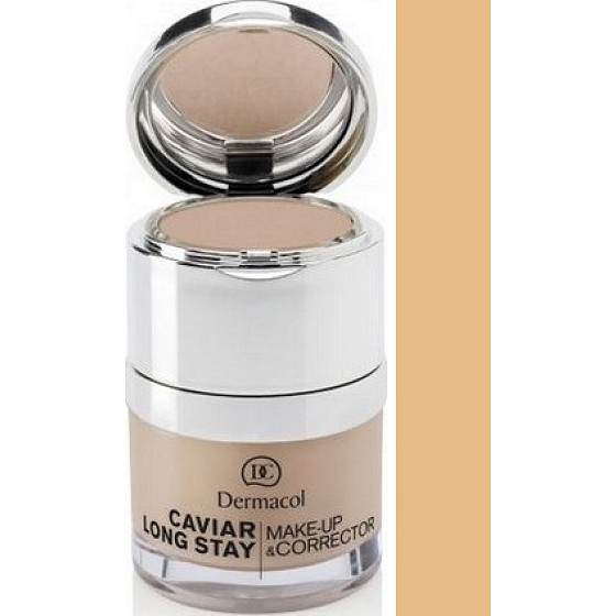 Dermacol Caviar Long Stay Make-Up & Corrector podkład z kawioru i poprawiający korektor 02 Fair 30 ml