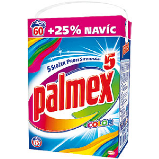 Palmex 5 Color prášek na praní na barevné prádlo 75 dávek 7,5 kg