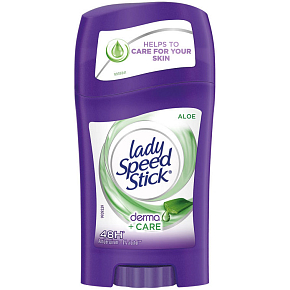 Lady Speed Stick Derma + Care Aloe antyperspirant dezodorant w sticku dla kobiet 45 g Lady Speed Stick Derma + Care Aloe antyperspirant dezodorant w sticku dla kobiet 45 g