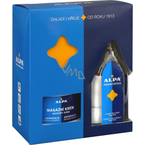 Alpa Francovka lihový bylinný rozto 160 ml + masážní krém 250 ml, kosmetická sada