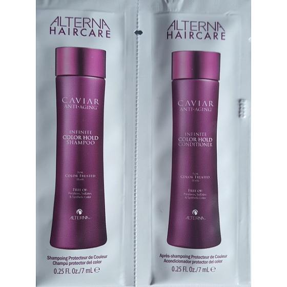 Alterna Caviar Infinite Color Hold Duo Sachet vzorek šamponu a kondicionéru pro barvené vlasy 2 x 7 ml