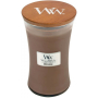 WoodWick Amber & Incense - Ambra a kadidlo vonná svíčka s dřevěným knotem a víčkem sklo velká 609 g