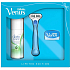 Gillette Venus holicí strojek + náhradní hlavice 2 kusy + Satin Care Pure & Delicate gel na holení 75 ml, kosmetická sada pro ženy