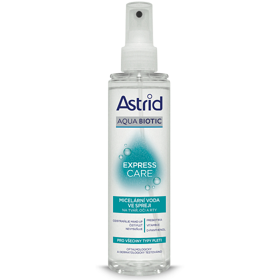 Astrid Aqua Biotic Express Care micelární voda ve spreji pro všechny typy pleti 200 ml