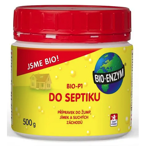 Bio-Enzym Bio-P1 Biologický preparat do septiku, záchodů, suchých záchodů 500 g k likvidaci organických nečistot