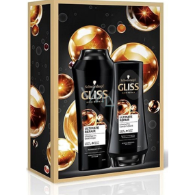 Gliss Kur Ultimate Repair šampon na vlasy 250 ml + balzám na vlasy 200 ml, kosmetická sada Gliss Kur Ultimate Repair šampon na vlasy 250 ml + balzám na vlasy 200 ml, kosmetická sada