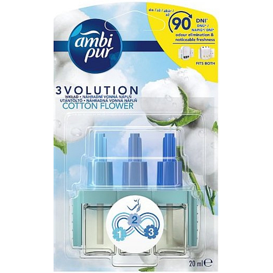 Ambi Pur 3 Volution Cotton Flower elektryczny odświeżacz zapachów 20 ml