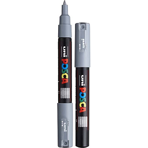 Posca Uniwersalny akrylowy pisak 0,7 - 1 mm Szary PC-1M