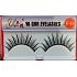 EyelaShes Umělé řasy s lepidlem F-10 Černé 1 pár