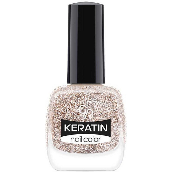 Golden Rose Keratin Nail Color Glitter lak na nehty 404 10,5 ml