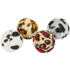 B&F Míček pro kočky se zvířecím motivem 4 cm 4 kusy