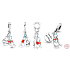 Charm Srebrna 925 Disney Kubu Puchatek - Urodzinowy Kubu Puchatek, 2w1 zawieszka na bransoletkę urodziny