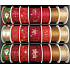Niekupiona Wstążka materiałowa świąteczna Zielona santa 25 mm x 2,5 m
