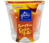 Glade Pumpkin Spice Latte vonná svíčka ve skle, doba hoření až 30 hodin 112 g