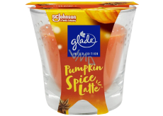Glade Pumpkin Spice Latte vonná svíčka ve skle, doba hoření až 30 hodin 112 g