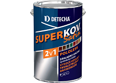 Detecha Superkov Satin 2w1 podstawowa i wierzchnia farba na metal, półmat, Ral 7016 szary antracyt, 5 kg