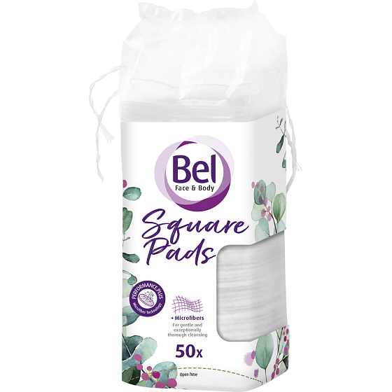Bel Beauty płatki do demakijażu kwadratowe 50 szt.