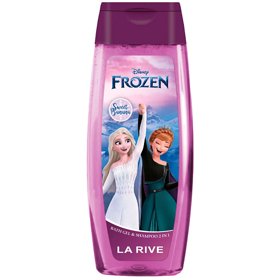 Disney Frozen Słodki Banan 2w1 szampon i mleczko kąpielowe dla dzieci 250 ml