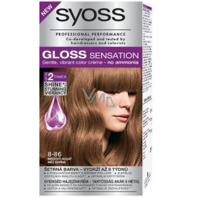 Syoss Gloss Sensation Šetrná barva na vlasy bez amoniaku 8-86 Medový nugát 115 ml Syoss Gloss Sensation Šetrná barva na vlasy bez amoniaku 8-86 Medový nugát 115 ml