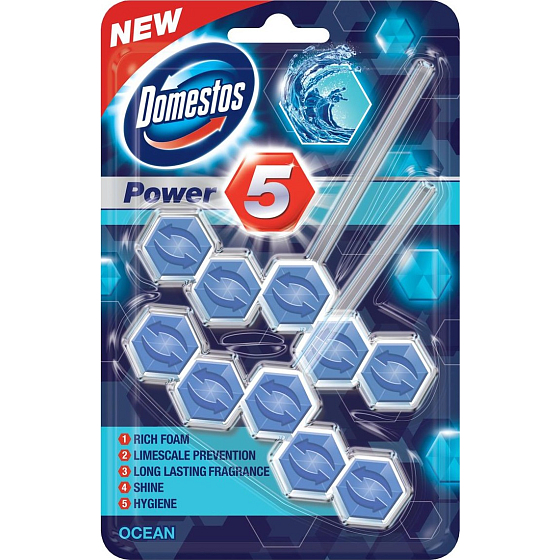 Domestos Power 5 Ocean Blok WC twardy 2 x 55 g