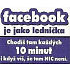 Nekupto Dárky s humorem Magnet ledničkový Facebook je jako 9 x 6,5 cm
