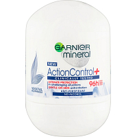 Garnier Mineral Action Control+ Klinicznie testowany antyperspirant w kulce, 50 ml