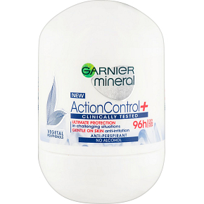 Garnier Mineral Action Control+ Klinicznie testowany antyperspirant w kulce, 50 ml