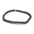Goldstone niebieski Awenturyn fasetowany bransoletka elastyczna, kuleczka 4 mm / 16 - 17 cm, kamień ambicji