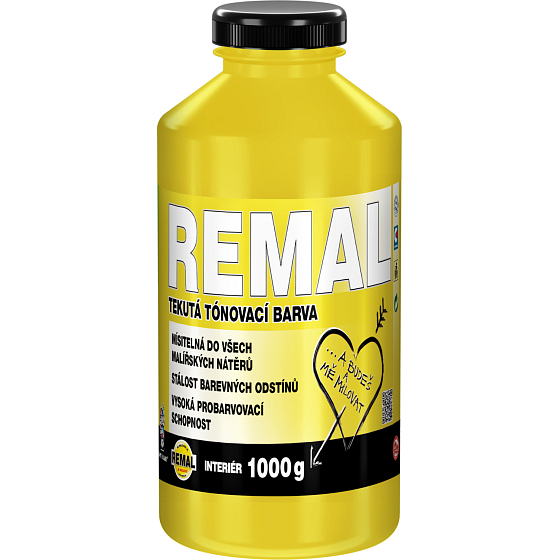 REMAL farba tonująca, 0600 żółta, 1 kg