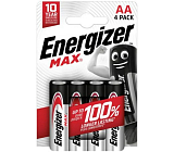 Energizer Max Alkaline AA/LR6 alkaliczne baterie, 4 szt., 1,5V