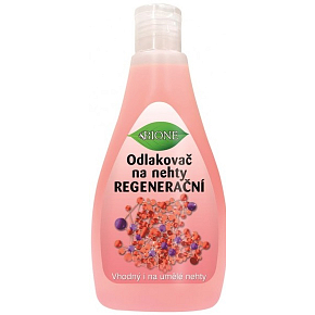 Bione Cosmetics Regenerujący zmywacz do paznokci z keratyną odpowiedni również do sztucznych paznokci 200 ml