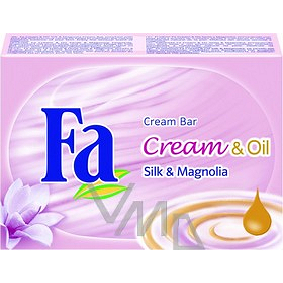 Fa Cream & Oil Hedvábí a Magnólie tuhé toaletní mýdlo 100 g